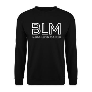 Les vies noires créatives comptent pour BLM - Sweat-shirt Unisexe - noir - Devant - Alina (178cm) & Michal (187cm)