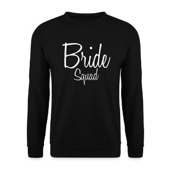 Bride Squad Team Bride Bachelorette - Sweat-shirt Unisexe - noir - Devant - Alina (178cm) & Michal (187cm)