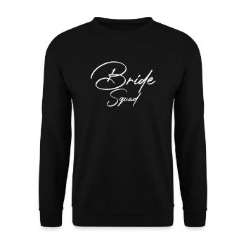 Bride Squad Team Bride Bachelorette - Sweat-shirt Unisexe - noir - Devant - Alina (178cm) & Michal (187cm)