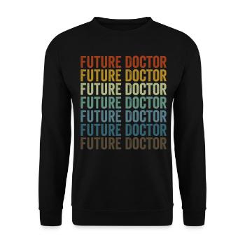 Future Doctor Doctor Medical Student - Unisex Sweatshirt - black - Front - Alina (178cm) & Michal (187cm)