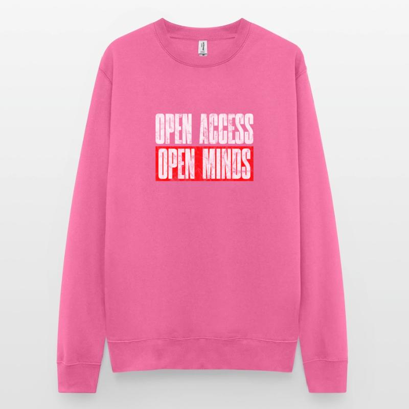 Open Access Open Mind for Hacker and Coder Unisex Pullover