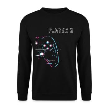 Couple de joueurs - Joueur 1 Joueur 2 Joueur - Sweat-shirt Unisexe - noir - Devant - Alina (178cm) & Michal (187cm)