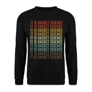 C’est la science de la raquette joueur de tennis tennis ba - Sweat-shirt Unisexe - noir - Devant - Alina (178cm) & Michal (187cm)
