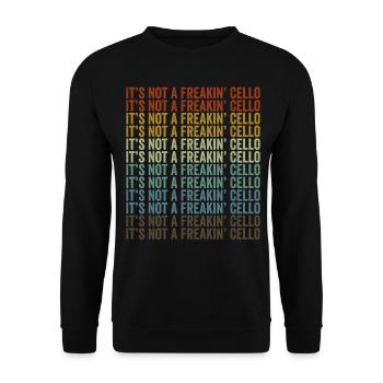 Ce n’est pas un violoncelliste fou - Sweat-shirt Unisexe - noir - Devant - Alina (178cm) & Michal (187cm)