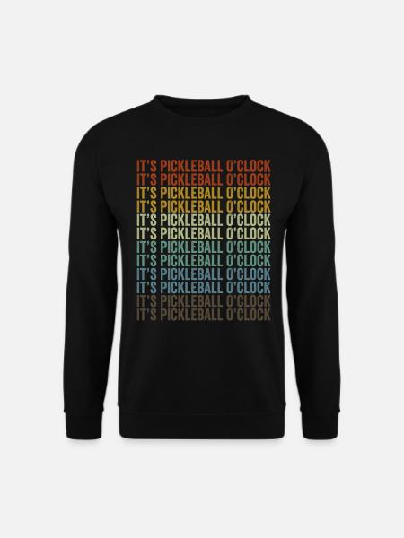 It's Pickleball O'clock Pickleball - Unisex Sweatshirt - black
