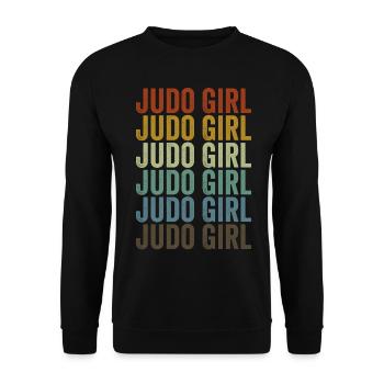 Judo Girl Judo Kampfsport Mädchen - Unisex Pullover - Schwarz - Vorne - Alina (178cm) & Michal (187cm)