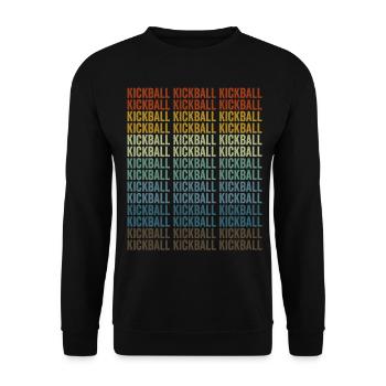 Kickball Kickball Kickball Kickball Joueur - Sweat-shirt Unisexe - noir - Devant - Alina (178cm) & Michal (187cm)