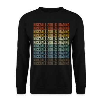 Kickball Skills Loading Kickball Players - Unisex Sweatshirt - black - Front - Alina (178cm) & Michal (187cm)