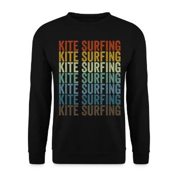 Kitesurfing Kitesurfer Kitesurfing Kiteboarding - Unisex Sweatshirt - black - Front - Alina (178cm) & Michal (187cm)
