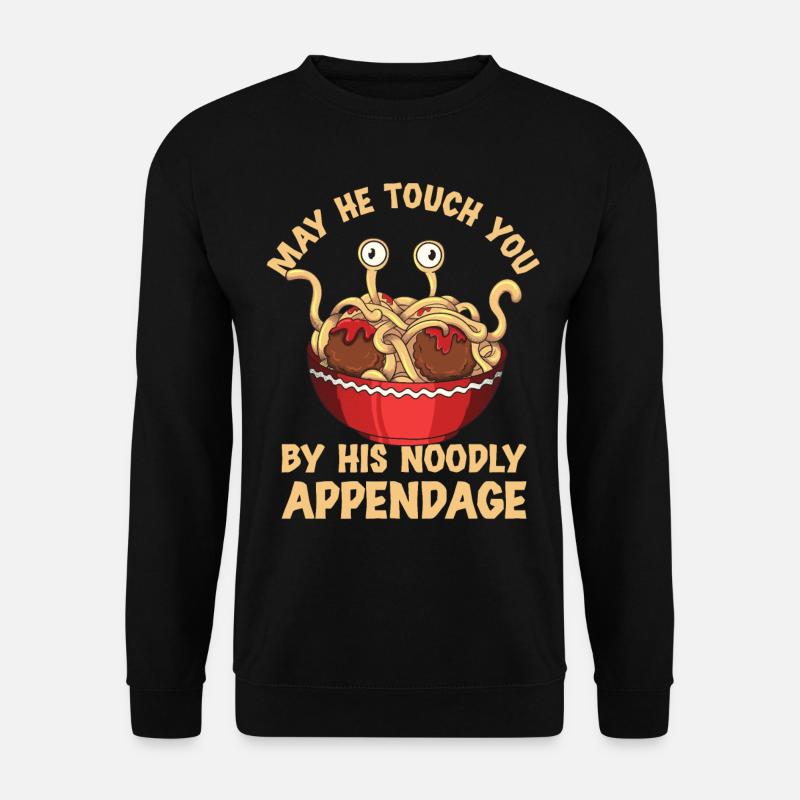 Fliegendes Spaghettimonster Pastafari - Unisex Pullover - Schwarz