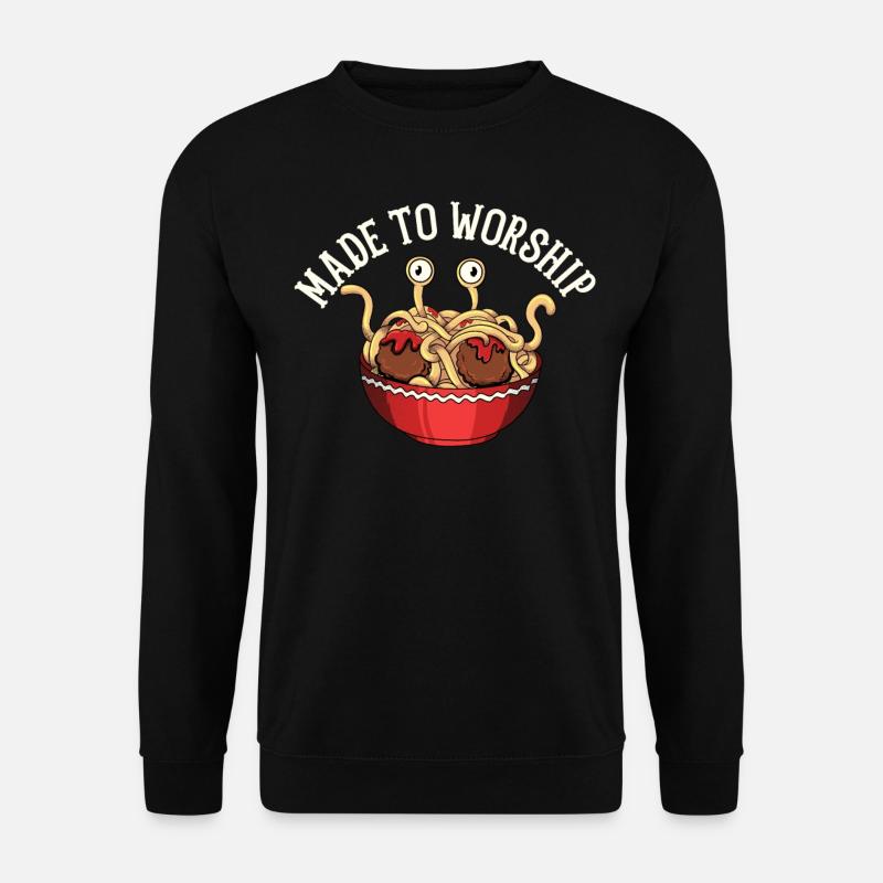 Fliegendes Spaghettimonster Pastafari - Unisex Pullover - Schwarz