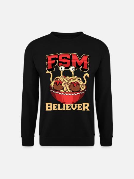 Fliegendes Spaghettimonster Pastafari Pastafari - Unisex Pullover - Schwarz