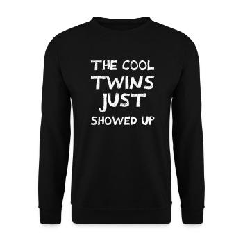 Les jumeaux cool sont en ce moment - Sweat-shirt Unisexe - noir - Devant - Alina (178cm) & Michal (187cm)