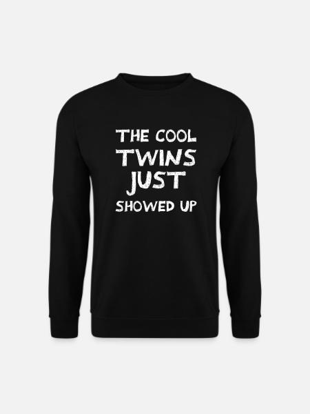 Die coolen Zwillinge sind gerade - Unisex Pullover - Schwarz