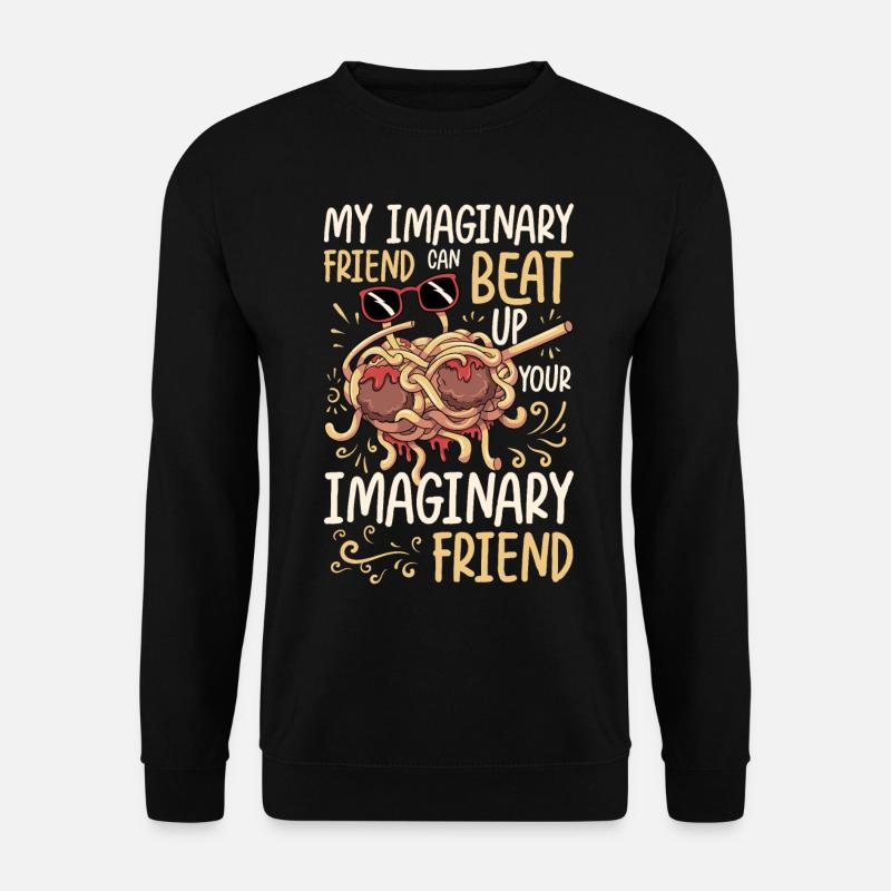 Dabbing Flying Spaghetti Monsters Pastafarian - Unisex Sweatshirt - black