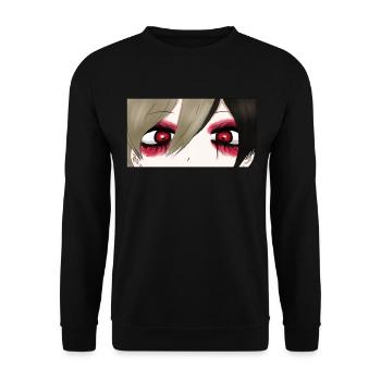 Angura Kei Sombre Japonais Esthétique Gothique - Sweat-shirt Unisexe - noir - Devant - Alina (178cm) & Michal (187cm)