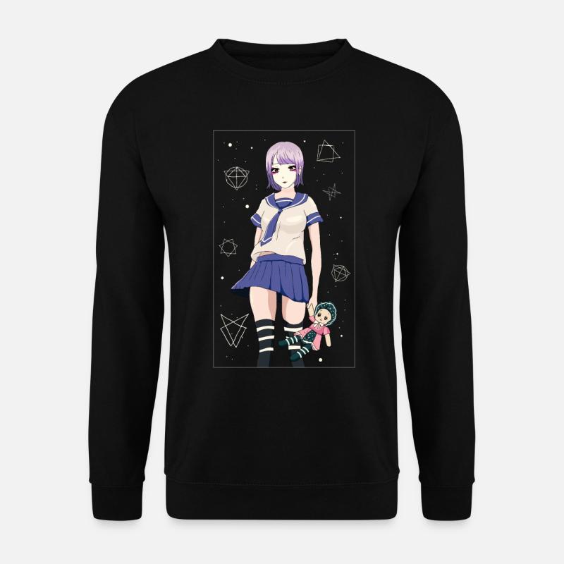 Angura Kei Dark Japanese Aesthetic - Unisex Pullover - Schwarz