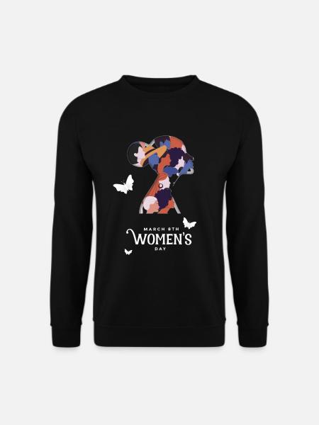 März 8th Women's Day IWD 2022 Feminist - Unisex Pullover - Schwarz