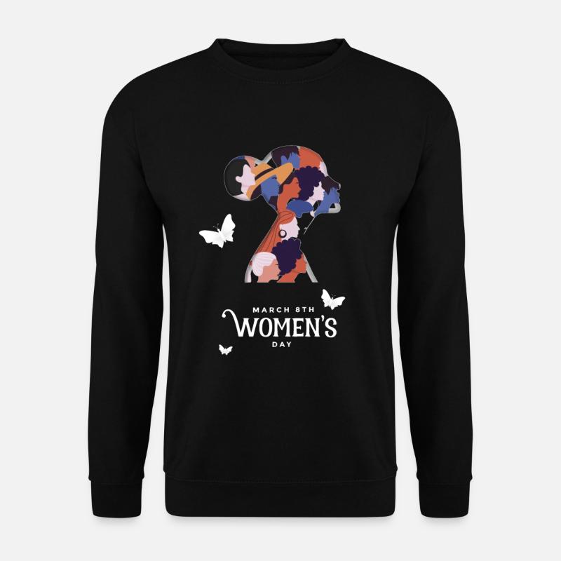März 8th Women's Day IWD 2022 Feminist - Unisex Pullover - Schwarz