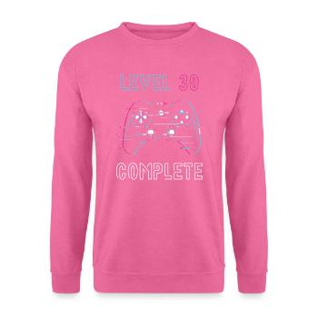 Level 30 Complete – Videogamer zum 30. - Unisex Sweatshirt - pink - Front