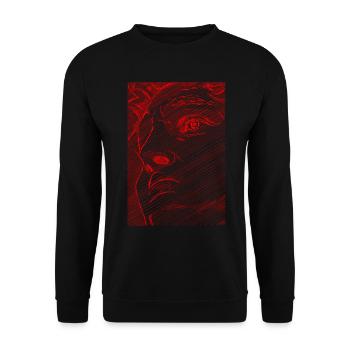 Art Academia Aesthetic David Face Michelangelo - Unisex Sweatshirt - black - Front - Alina (178cm) & Michal (187cm)