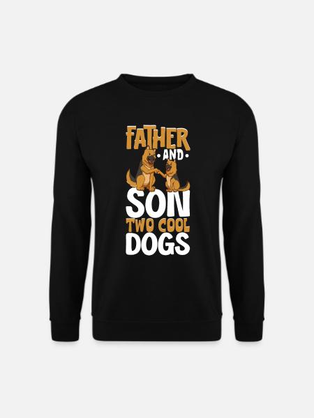 Cool dogs - father and son - Unisex Sweatshirt - black