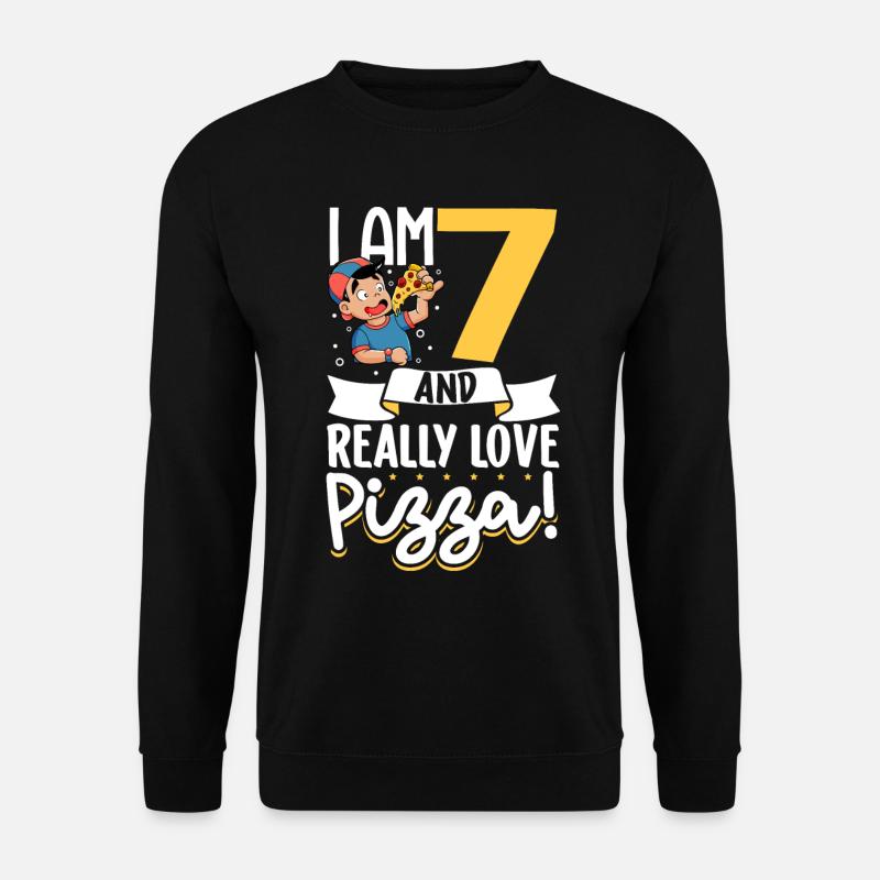 I' - Boy Pizza - Unisex Sweatshirt - black