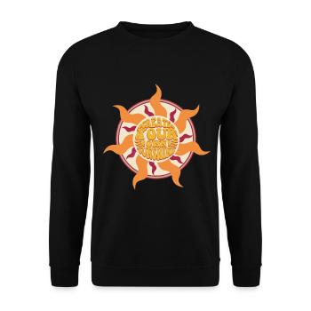 Create Your Own Sunshine - Unisex Pullover - Schwarz - Vorne - Alina (178cm) & Michal (187cm)