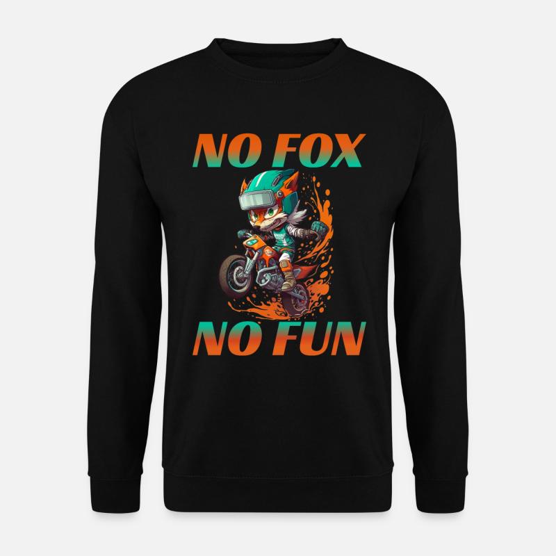 No Fox No Fun - Unisex Pullover - Schwarz