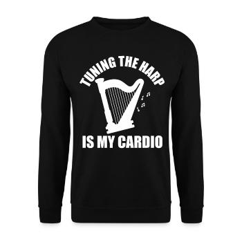Harpiste Harpiste - Sweat-shirt Unisexe - noir - Devant - Alina (178cm) & Michal (187cm)