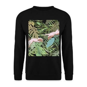 Coconut Girl Création Esthétique D’Adam - Sweat-shirt Unisexe - noir - Devant - Alina (178cm) & Michal (187cm)