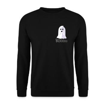 Joli costume fantôme d’Halloween - Sweat-shirt Unisexe - noir - Devant - Alina (178cm) & Michal (187cm)