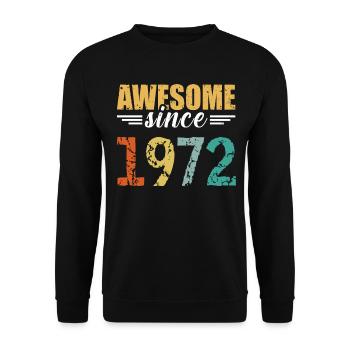 Légendaire depuis 1972 - tout simplement génial! - Sweat-shirt Unisexe - noir - Devant - Alina (178cm) & Michal (187cm)