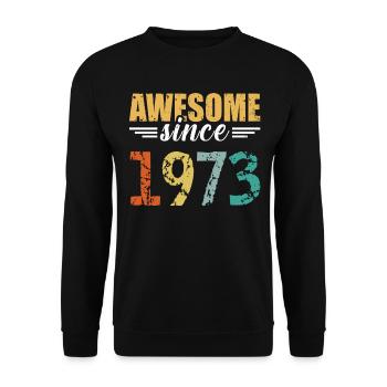 Légendaire depuis 1973 - tout simplement génial! - Sweat-shirt Unisexe - noir - Devant - Alina (178cm) & Michal (187cm)