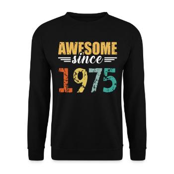 Since 1975: the definition of great! - Unisex Sweatshirt - black - Front - Alina (178cm) & Michal (187cm)