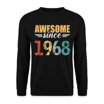 Légendaire depuis 1968 - tout simplement génial! - Sweat-shirt Unisexe - noir - Devant - Alina (178cm) & Michal (187cm)