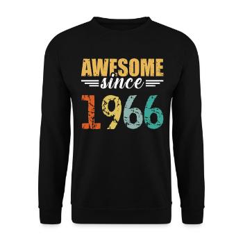 Since 1966: the definition of great! - Unisex Sweatshirt - black - Front - Alina (178cm) & Michal (187cm)