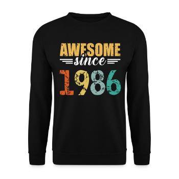 Légendaire depuis 1986 - tout simplement génial! - Sweat-shirt Unisexe - noir - Devant - Alina (178cm) & Michal (187cm)