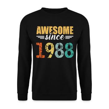 Tout simplement génial depuis 1988 - toujours imbattable - Sweat-shirt Unisexe - noir - Devant - Alina (178cm) & Michal (187cm)
