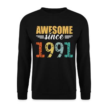 Imbattable depuis 1991 : Vous êtes tout simplement fantastique - Sweat-shirt Unisexe - noir - Devant - Alina (178cm) & Michal (187cm)