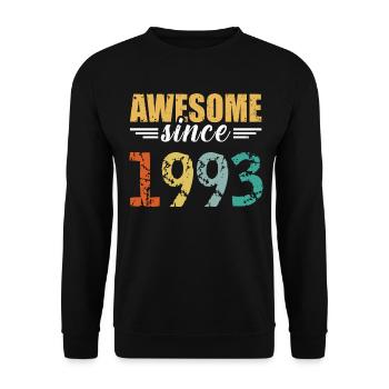 Since 1993: the definition of great! - Unisex Sweatshirt - black - Front - Alina (178cm) & Michal (187cm)