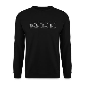 Rush B dans Chemical Elements Funny - Sweat-shirt Unisexe - noir - Devant - Alina (178cm) & Michal (187cm)