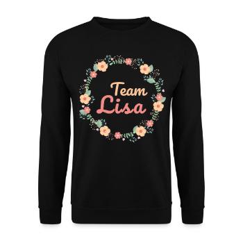 Équipe Lisa - Bride JGA - Sweat-shirt Unisexe - noir - Devant - Alina (178cm) & Michal (187cm)