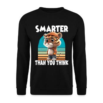 Smarter Than You Think für Erwachsene und Kinder - Unisex Pullover - Schwarz - Vorne - Alina (178cm) & Michal (187cm)