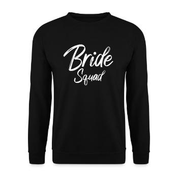 Bride Squad Team Braut - Sweat-shirt Unisexe - noir - Devant - Alina (178cm) & Michal (187cm)
