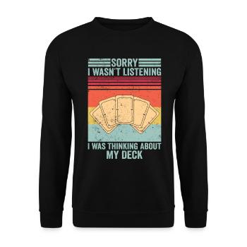 Funny Trading Card Game TCG Retro - Unisex Sweatshirt - black - Front - Alina (178cm) & Michal (187cm)