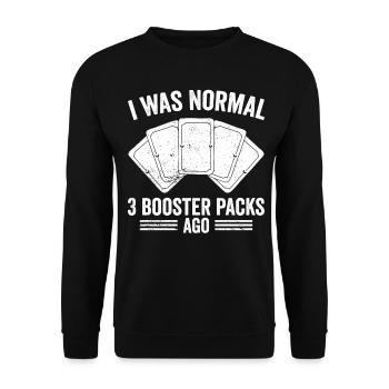 Lustiges Sammelkartenspiel TCG - Unisex Pullover - Schwarz - Vorne - Alina (178cm) & Michal (187cm)