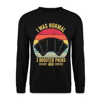 Fun TCG Retro Trading Card Game - Unisex Sweatshirt - black - Front - Alina (178cm) & Michal (187cm)