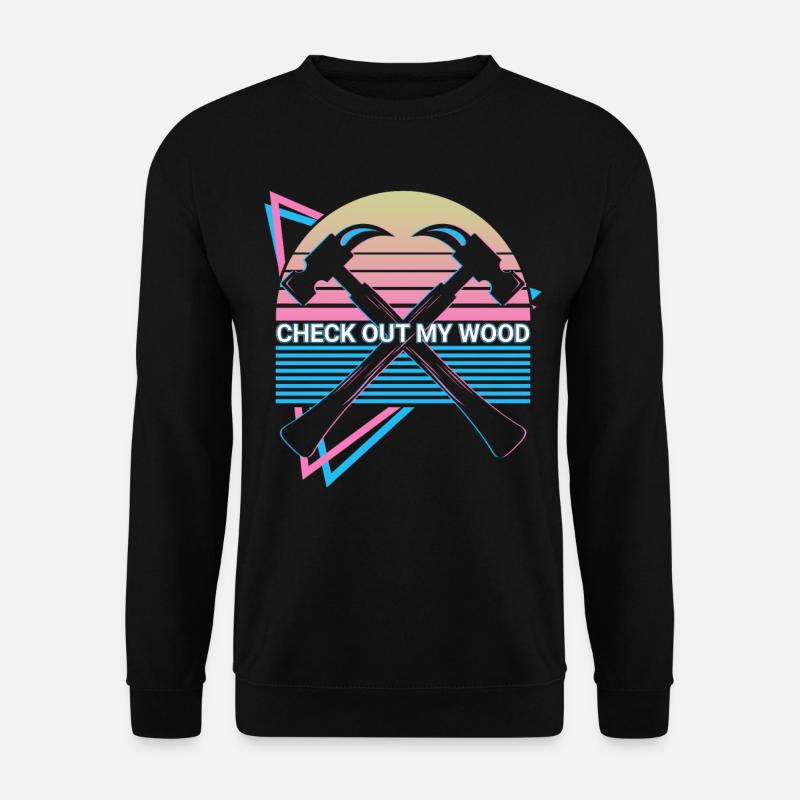 Funny Carpenter Retro Carpentry - Unisex Sweatshirt - black