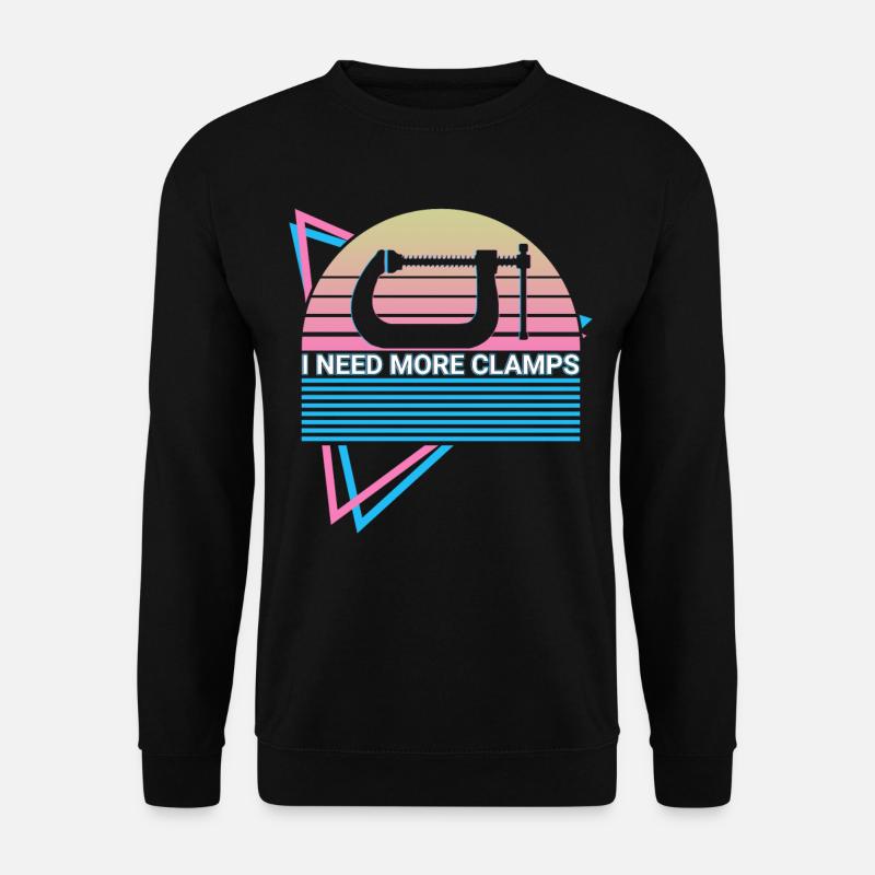 Drôle de charpentier Rétro Menuiserie - Sweat-shirt Unisexe - noir